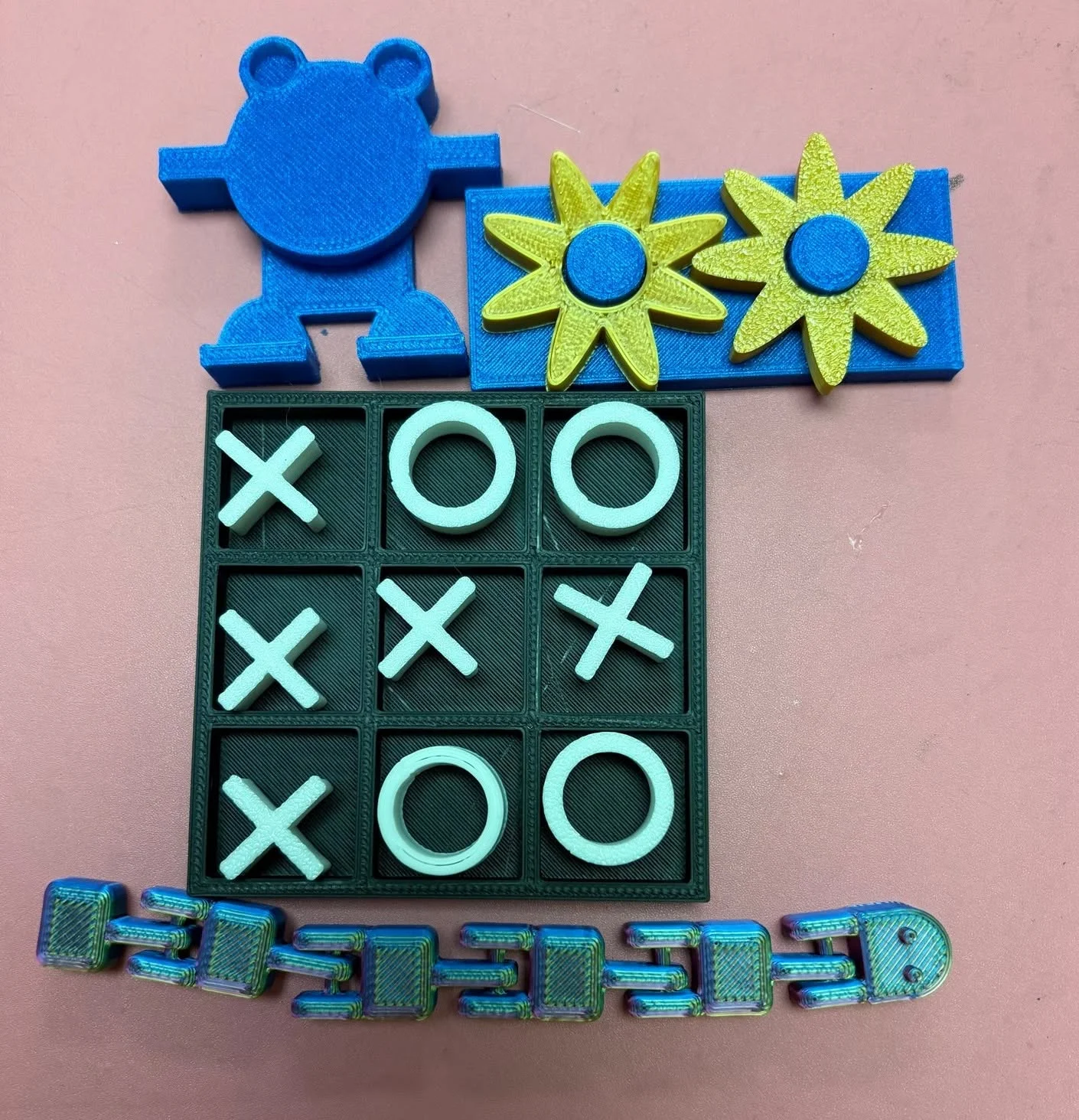 3D printed products engineered by Timmerman STEAM students